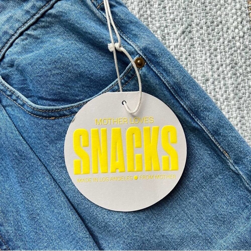 Mother SNACKS The Pleated Fun Dip Puddle Wide Leg Jeans Women’s Size 33 - Picture 10 of 14